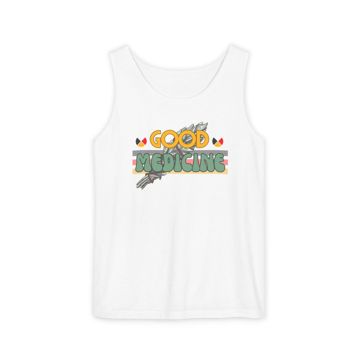 Good Medicine Unisex Garment - Dyed Tank Top - Nikikw Designs