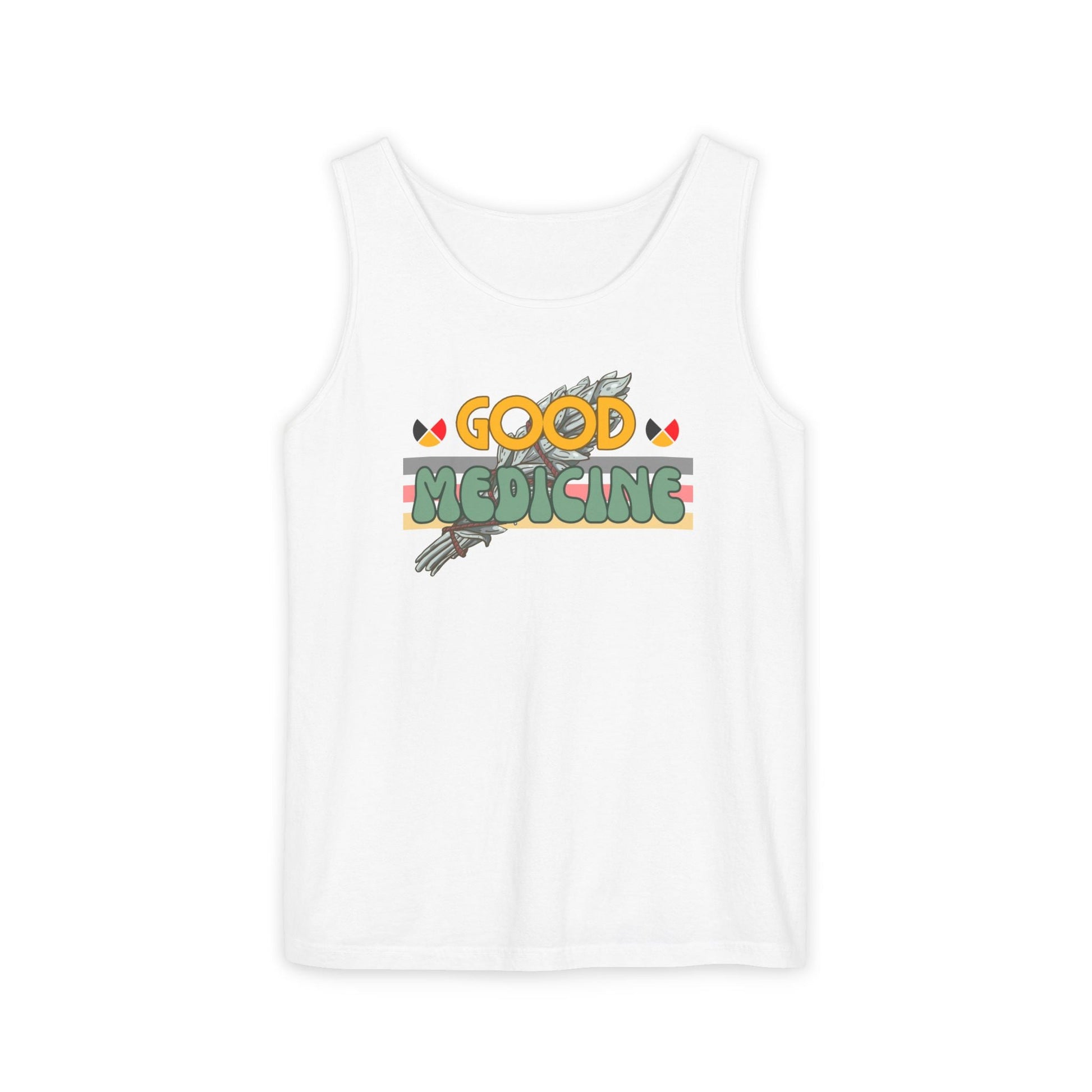 Good Medicine Unisex Garment - Dyed Tank Top - Nikikw Designs