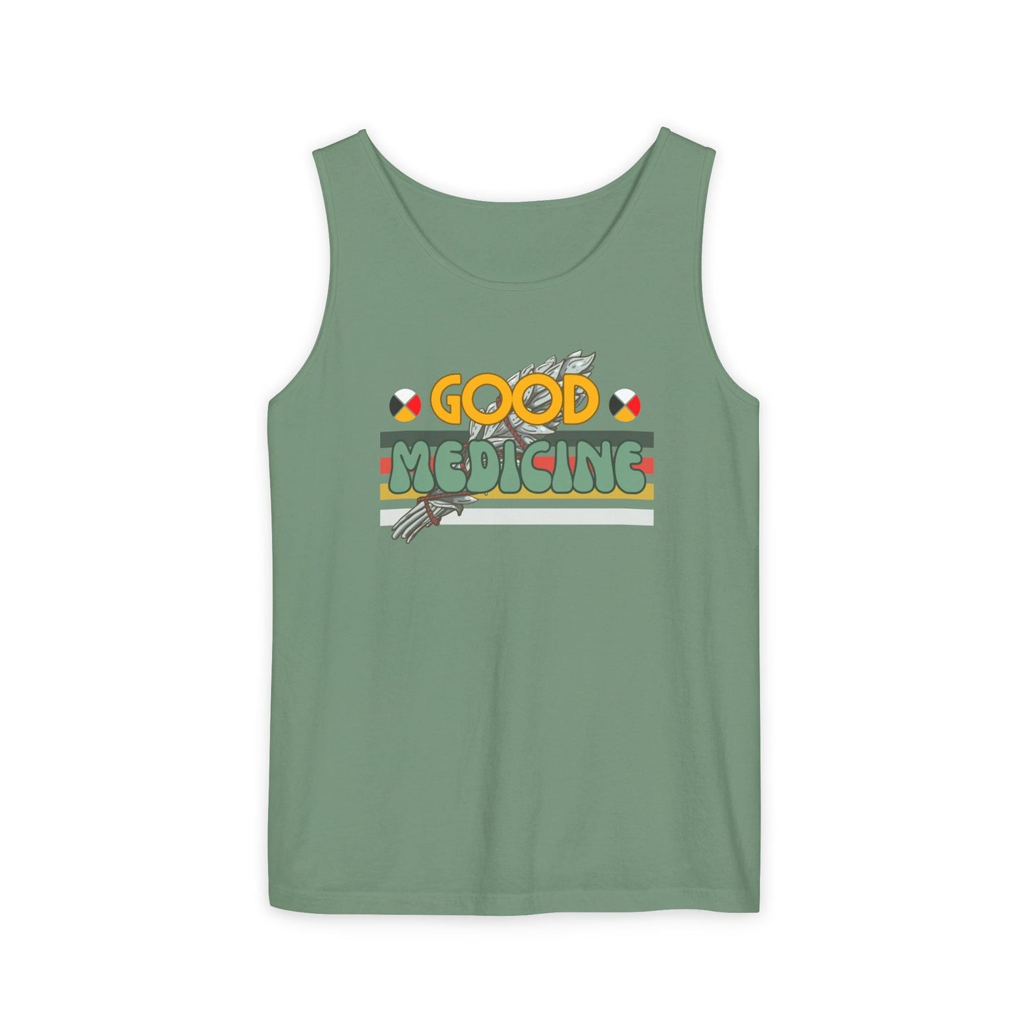 Good Medicine Unisex Garment - Dyed Tank Top - Nikikw Designs