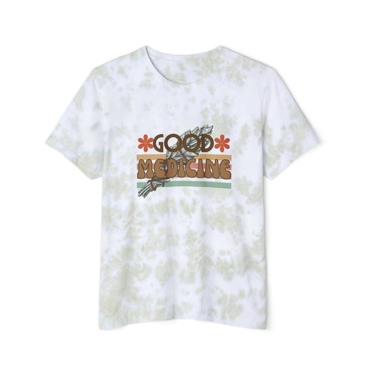 Good Medicine Wheel Unisex Fashion Tie-Dyed T-Shirt - Nikikw Designs