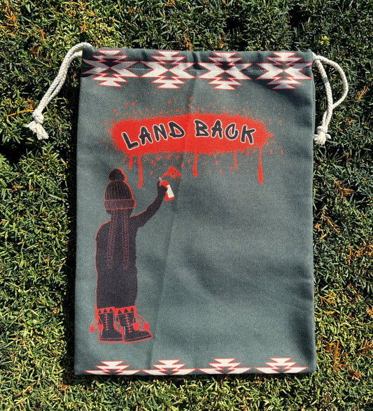 Graffiti Land Back Draw String Bag - Nikikw Designs