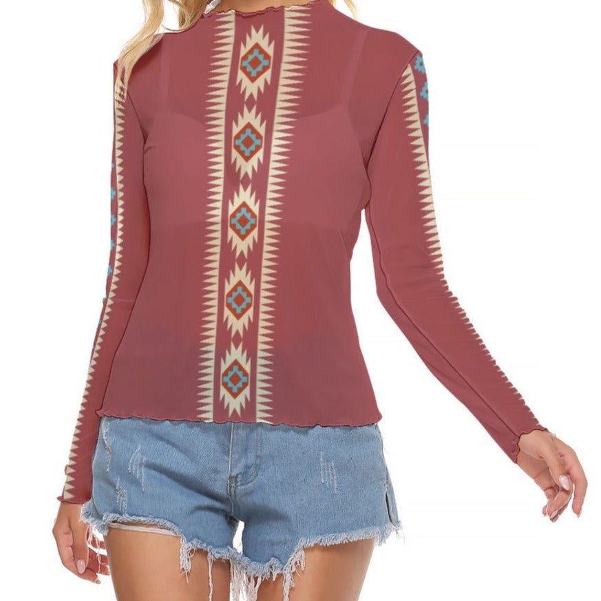 Harmony Mesh Long Sleeve shirt - Nikikw Designs