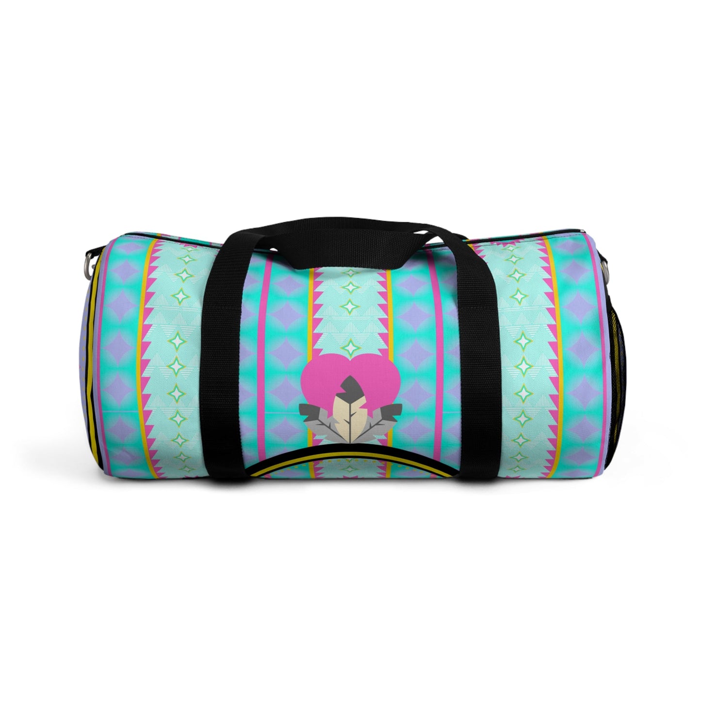 Hearts N Feathers Duffel Bag - Nikikw Designs