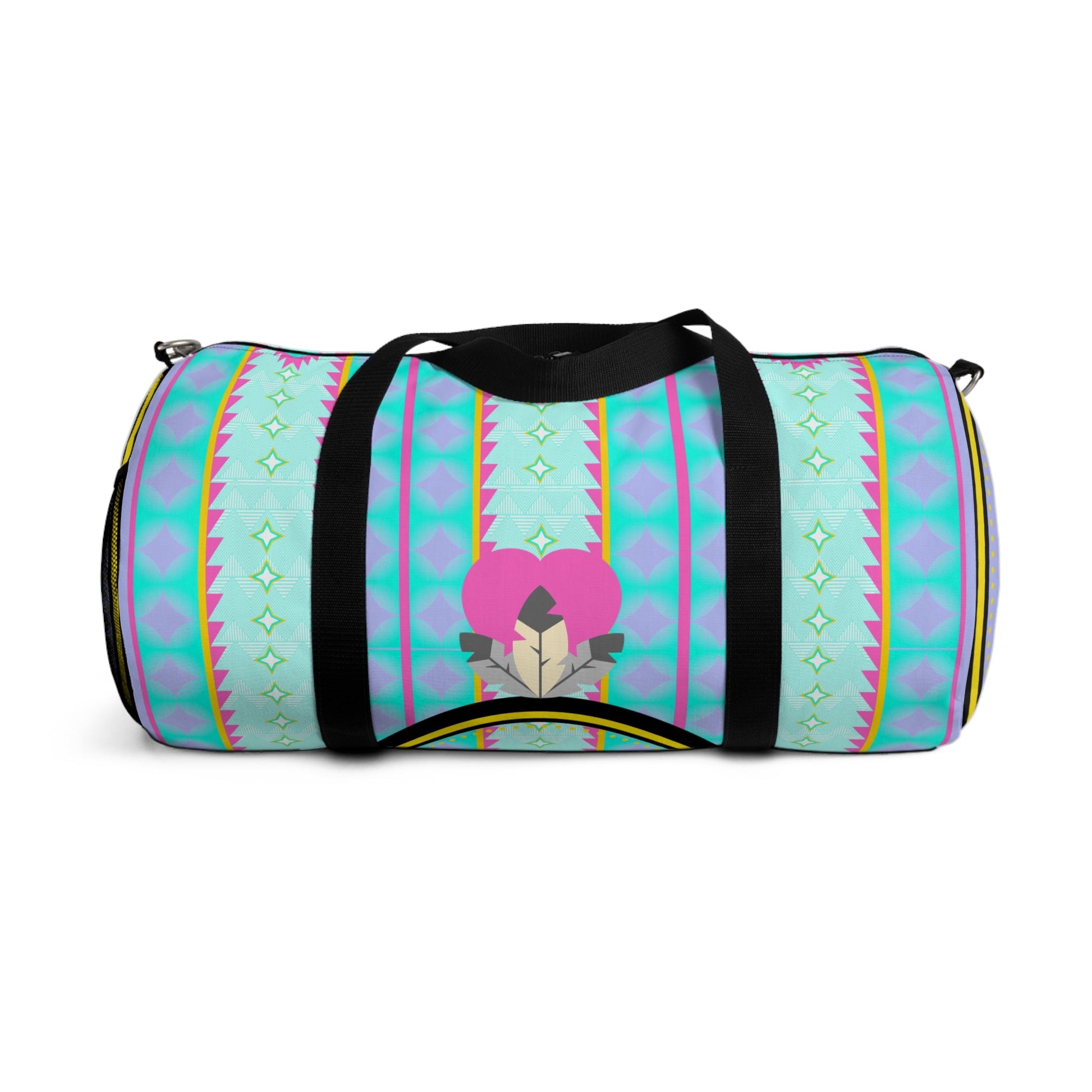 Hearts N Feathers Duffel Bag - Nikikw Designs