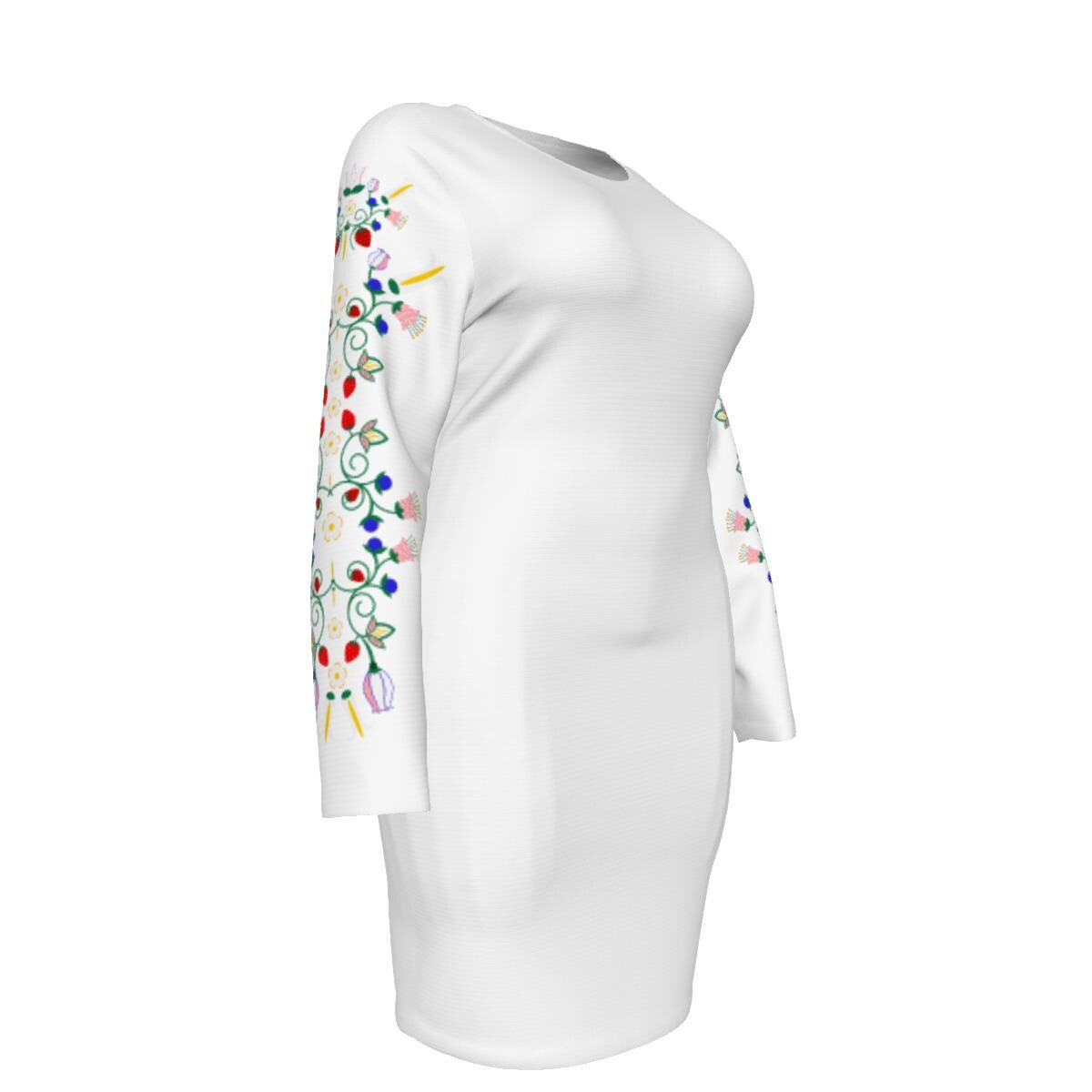 Floral Mesh Dress Plus