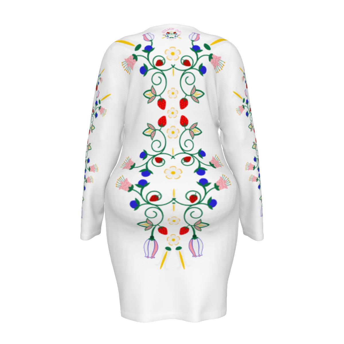 Floral Mesh Dress Plus