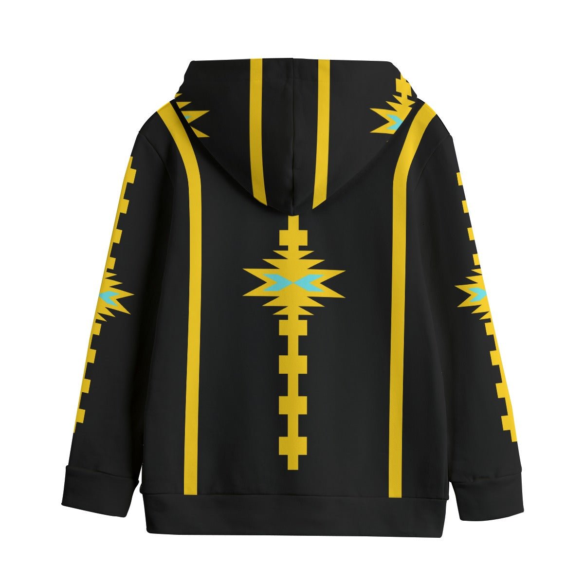 Kid's Black & Yellow Cotton Hoodie - Nikikw Designs