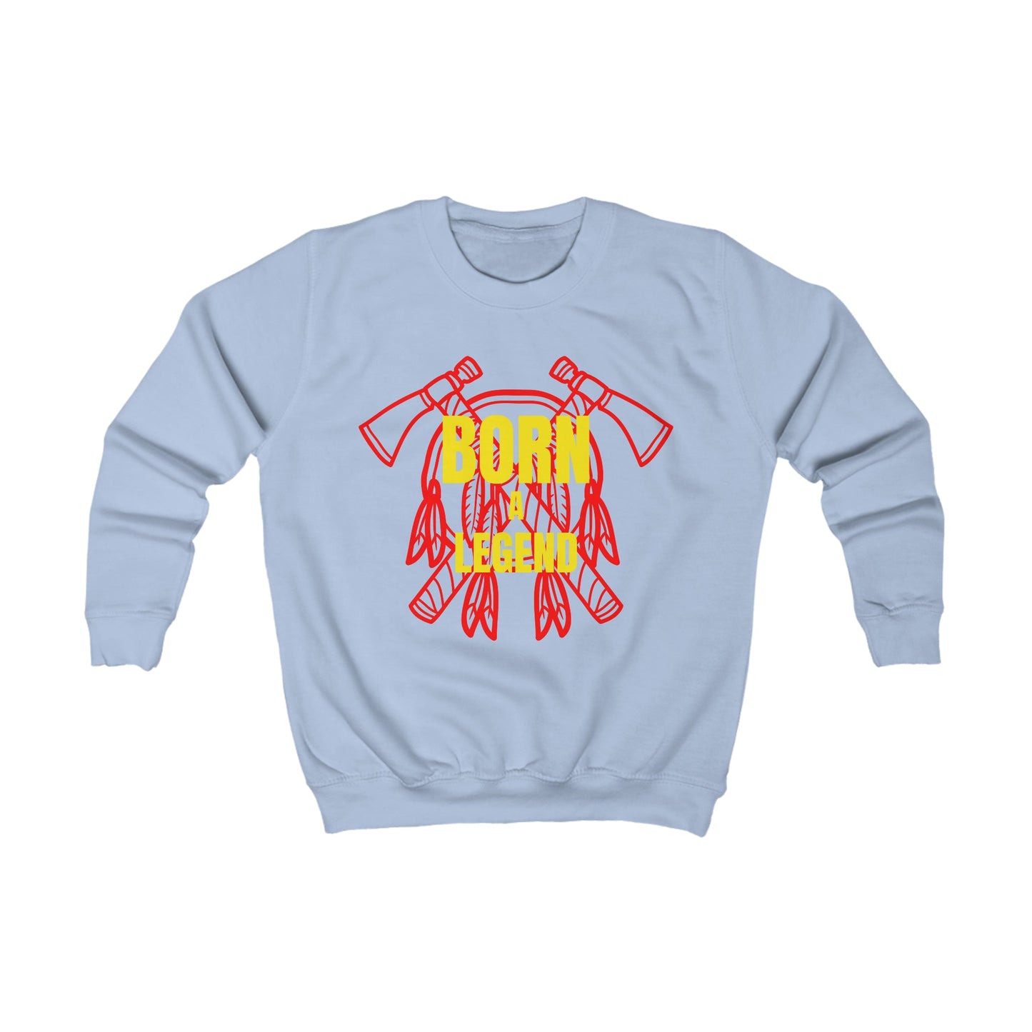 Kids Sweatshirt Native Born A Legend - Nikikw Designs