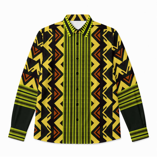 kinepikos ᑭᓀᐱᑯᐢ Garter Snake Silky Slim Fit Shirt