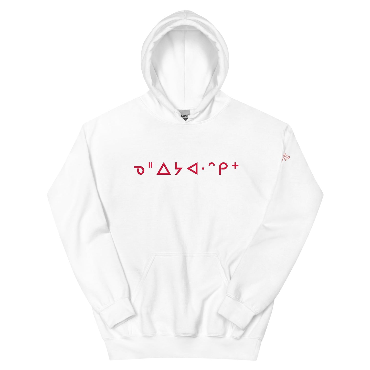 Land Back Native Land Hoodie Cree Syllabic Native Land - Nikikw Designs