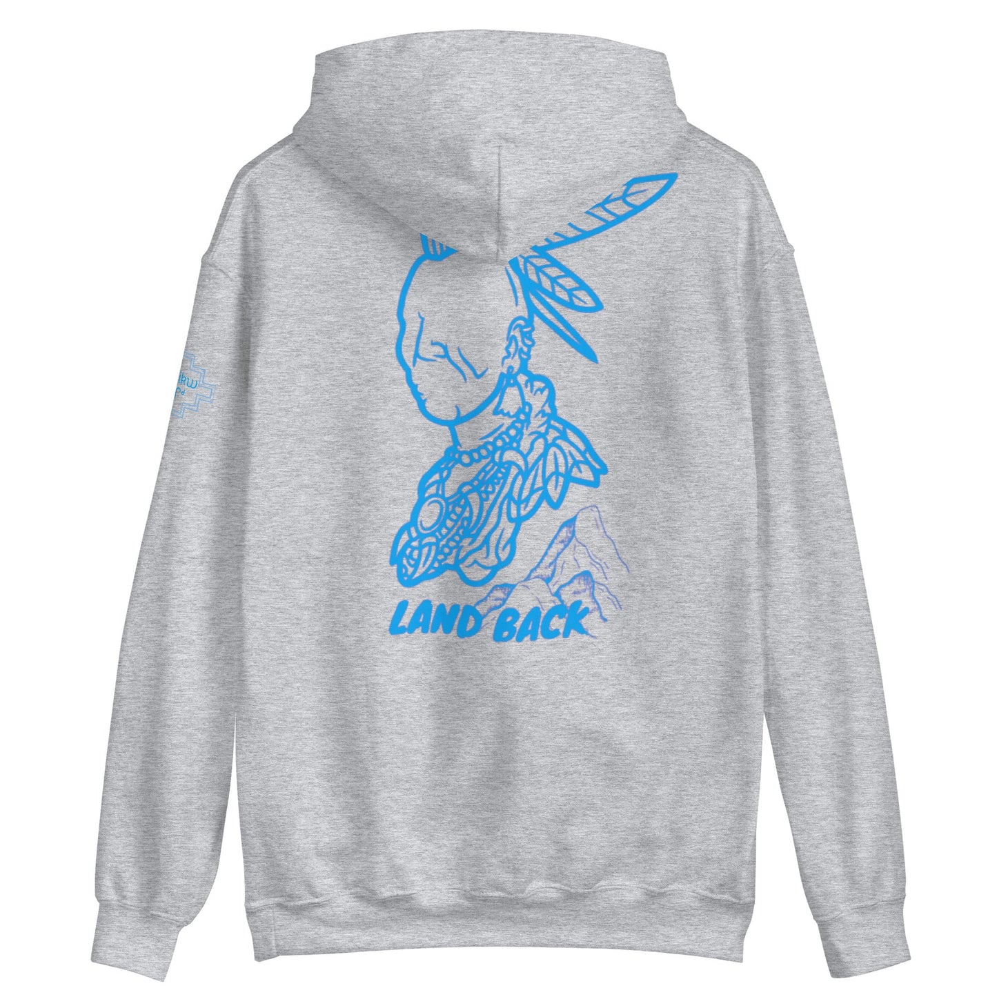 Land Back Native Land Hoodie Cree Syllabic Native Land - Nikikw Designs