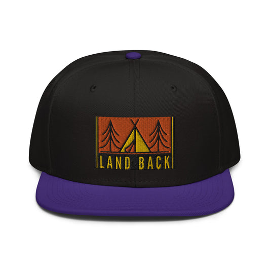 Land Back Snapback Hat - Nikikw Designs