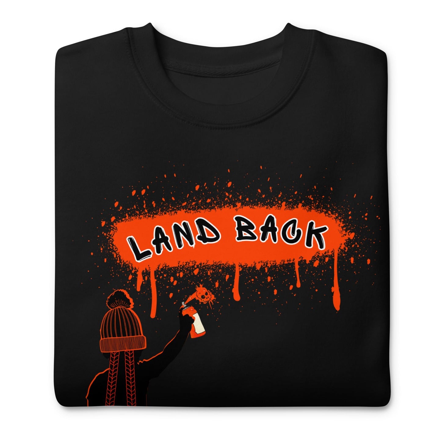 Land Back Tagging Unisex Premium Crewneck Sweatshirt - Nikikw Designs