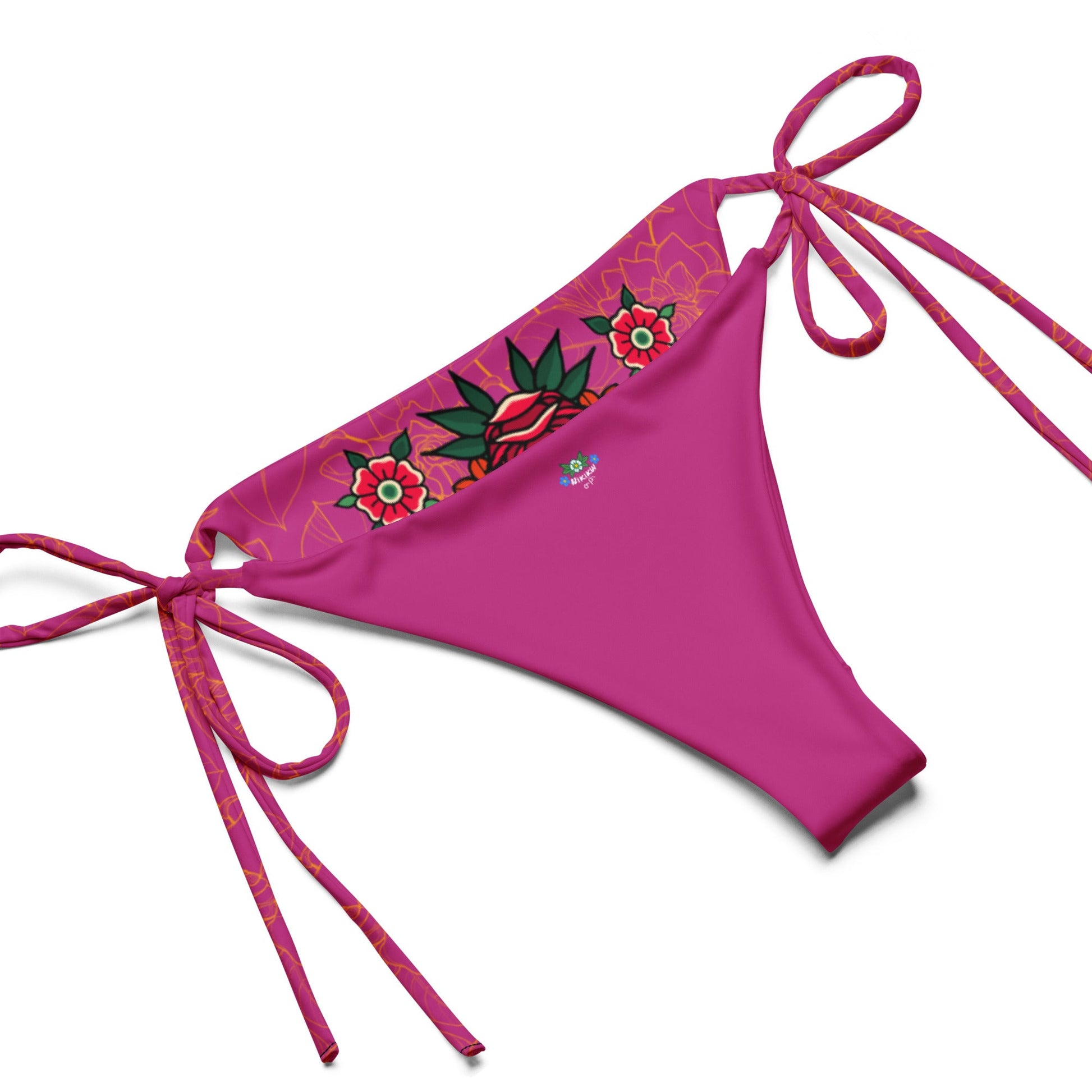 Land Back Tatty recycled string bikini - Nikikw Designs