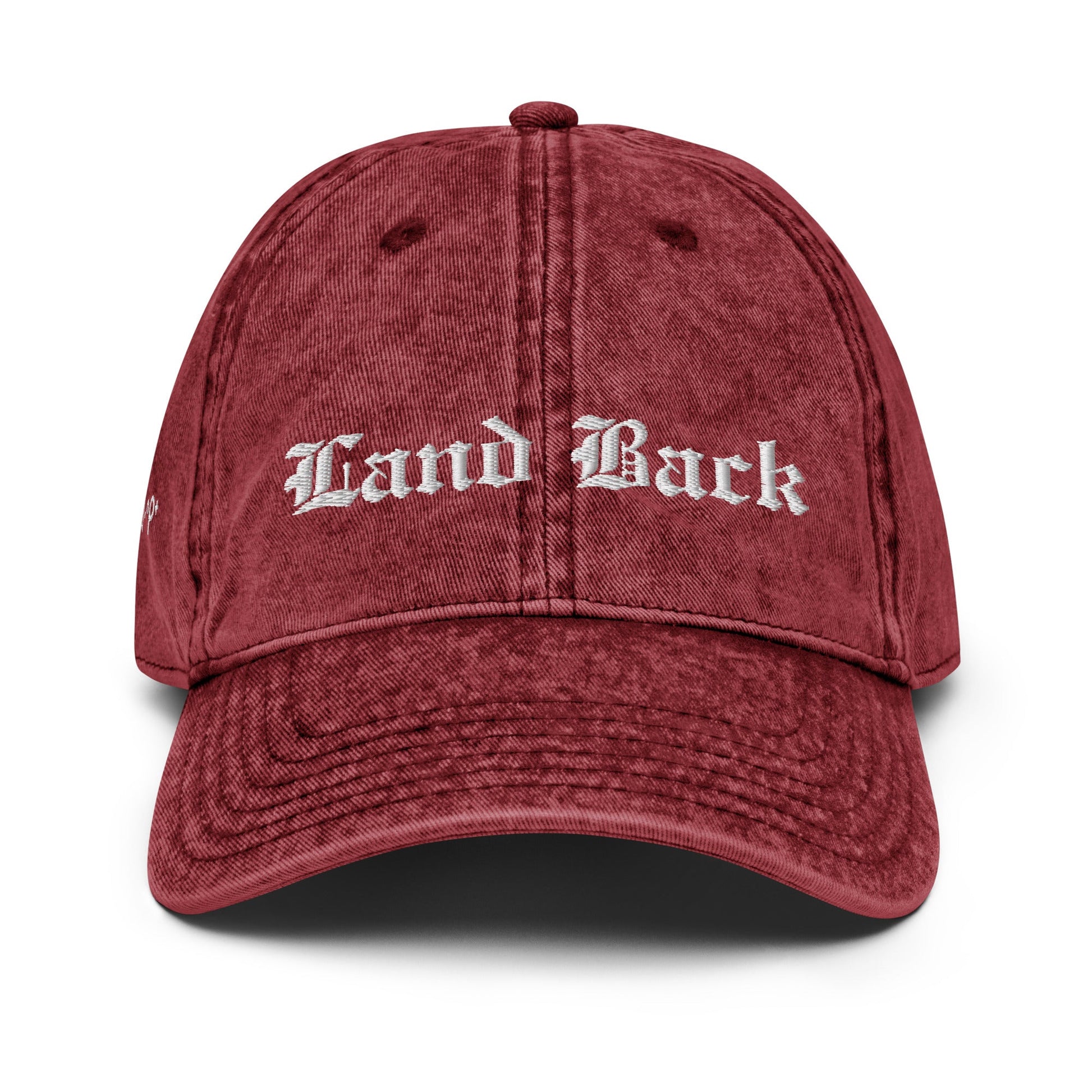 Land Back Vintage Cotton Twill Cap - Nikikw Designs