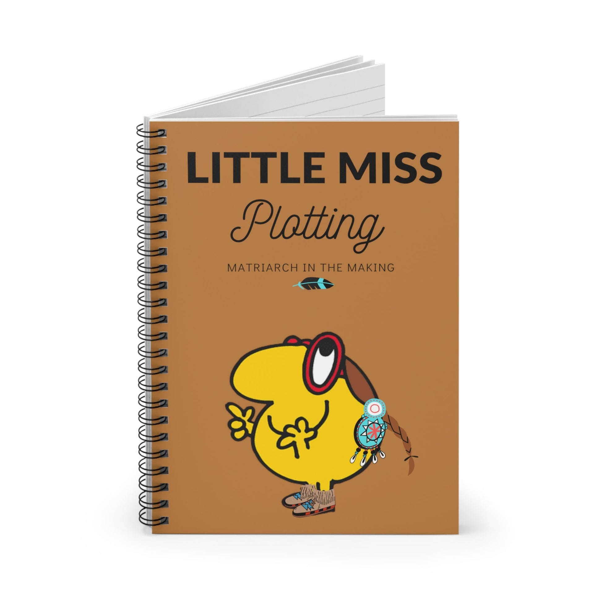 Lil Miss Native Spiral Notebook - Ruled Line - Nikikw Designs