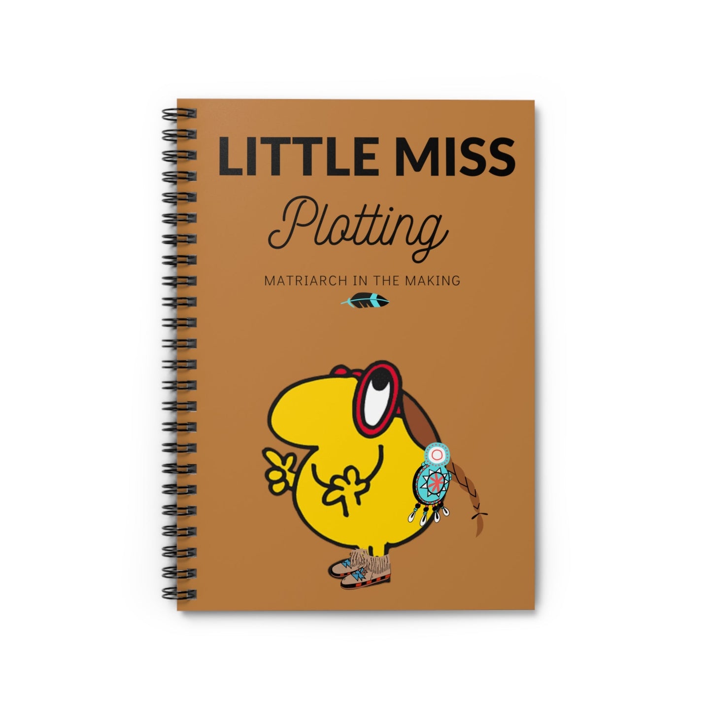 Lil Miss Native Spiral Notebook - Ruled Line - Nikikw Designs