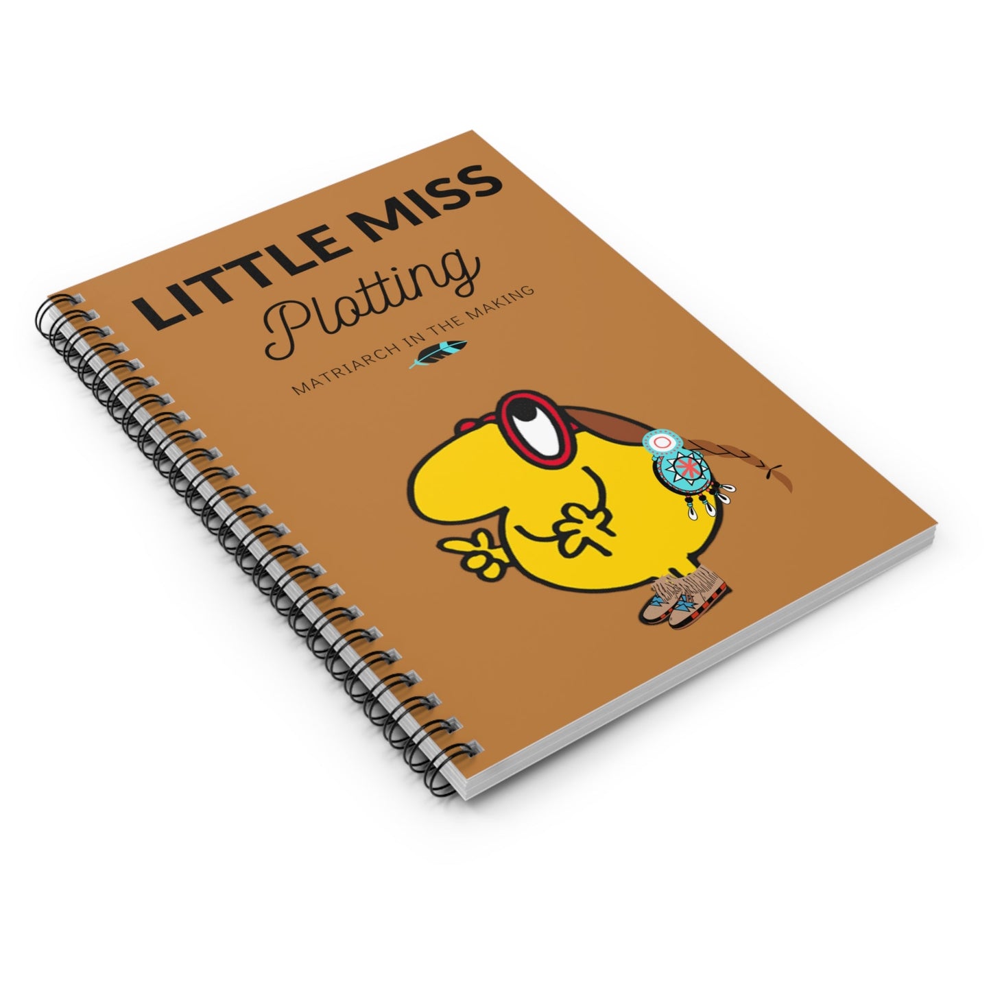 Lil Miss Native Spiral Notebook - Ruled Line - Nikikw Designs