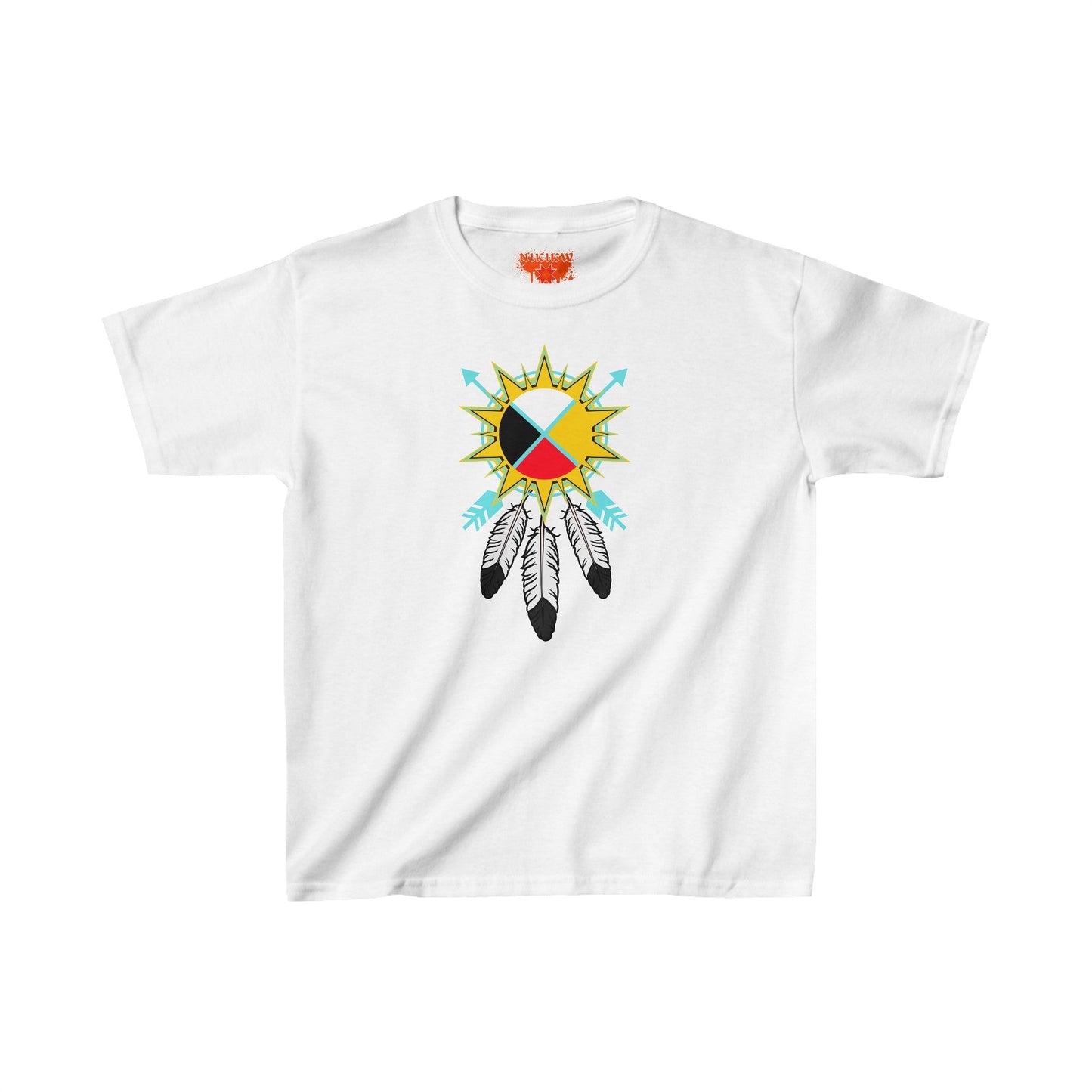 Medicine Wheel Cotton Tee - Nikikw Designs