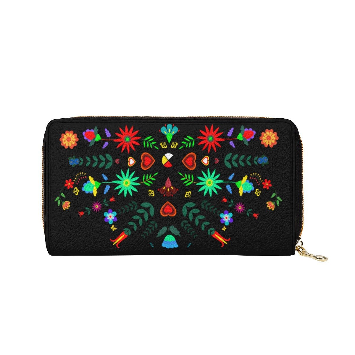 Medicine Wheel Floral Mini wallet - Nikikw Designs