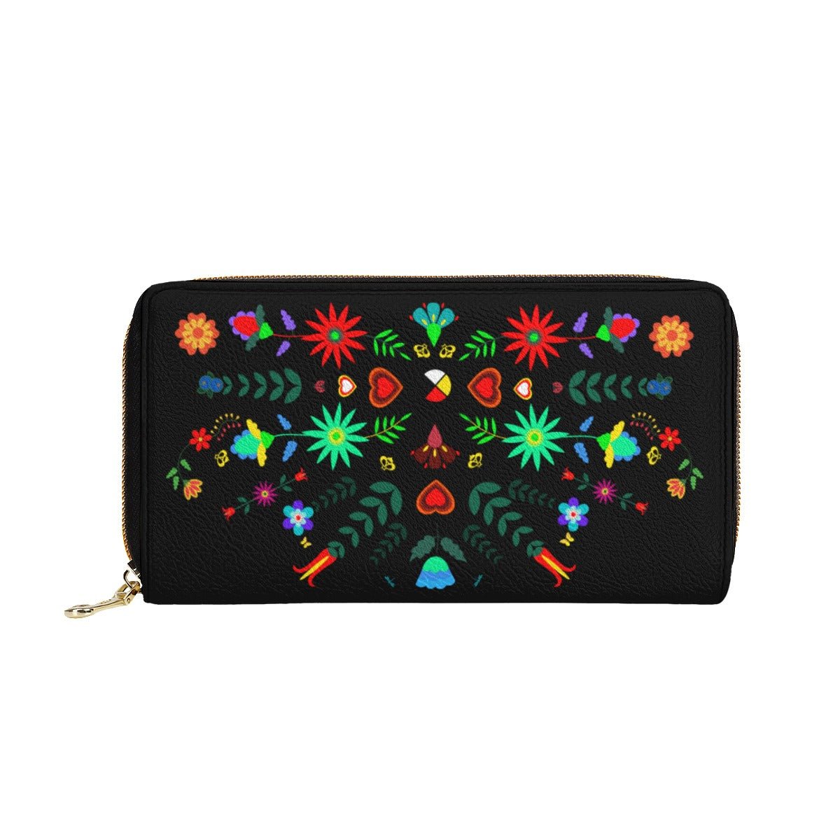 Medicine Wheel Floral Mini wallet - Nikikw Designs