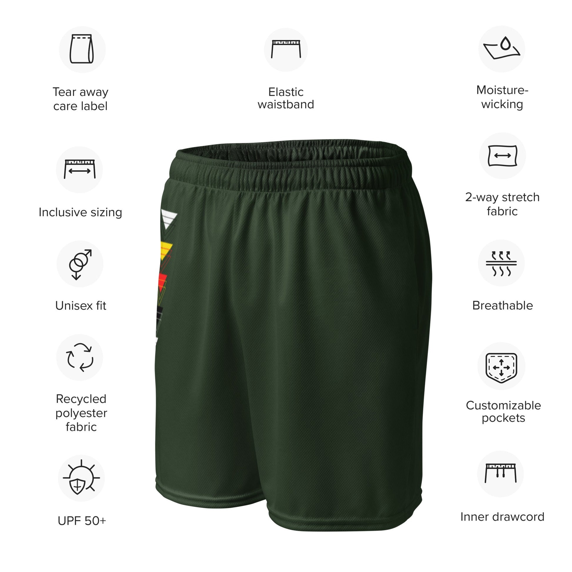 Medicine Wheel Minimalistic mesh shorts - Nikikw Designs