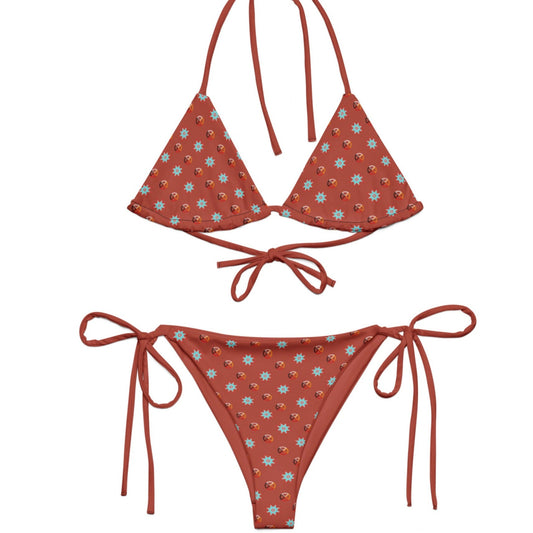 Medicine Wheel Native Star Recycled string bikini - Nikikw Designs