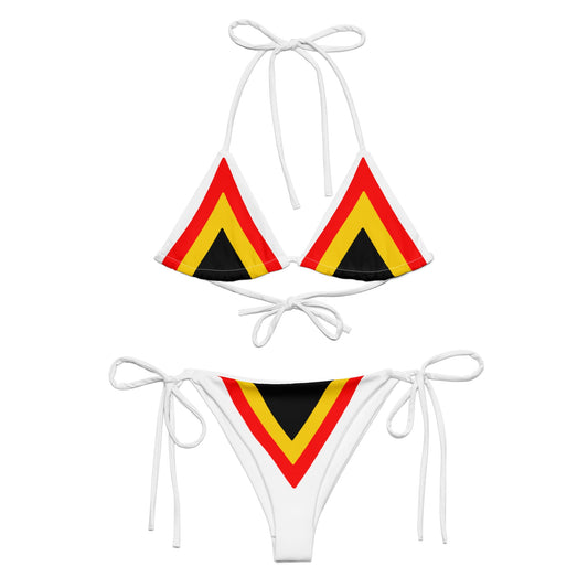 Medicine Wheel recycled string bikini - Nikikw Designs