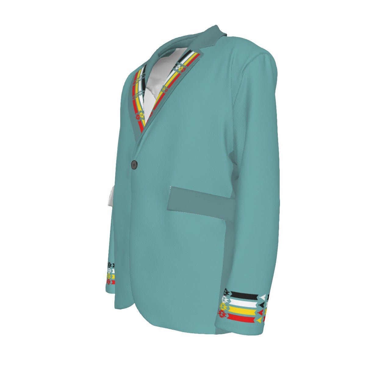 Medicine Wheel Ribbon Cotton Blazer - Nikikw Designs