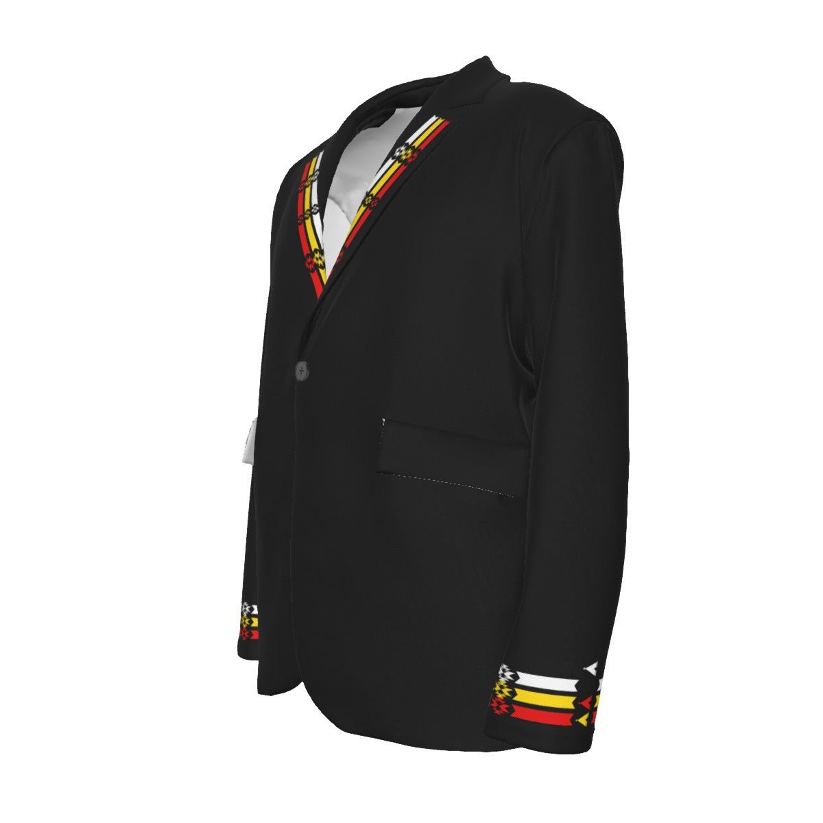 Medicine Wheel Ribbon Cotton Blazer - Nikikw Designs