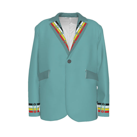 Medicine Wheel Ribbon Cotton Blazer - Nikikw Designs