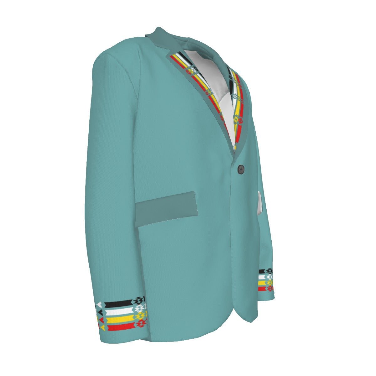 Medicine Wheel Ribbon Cotton Blazer - Nikikw Designs