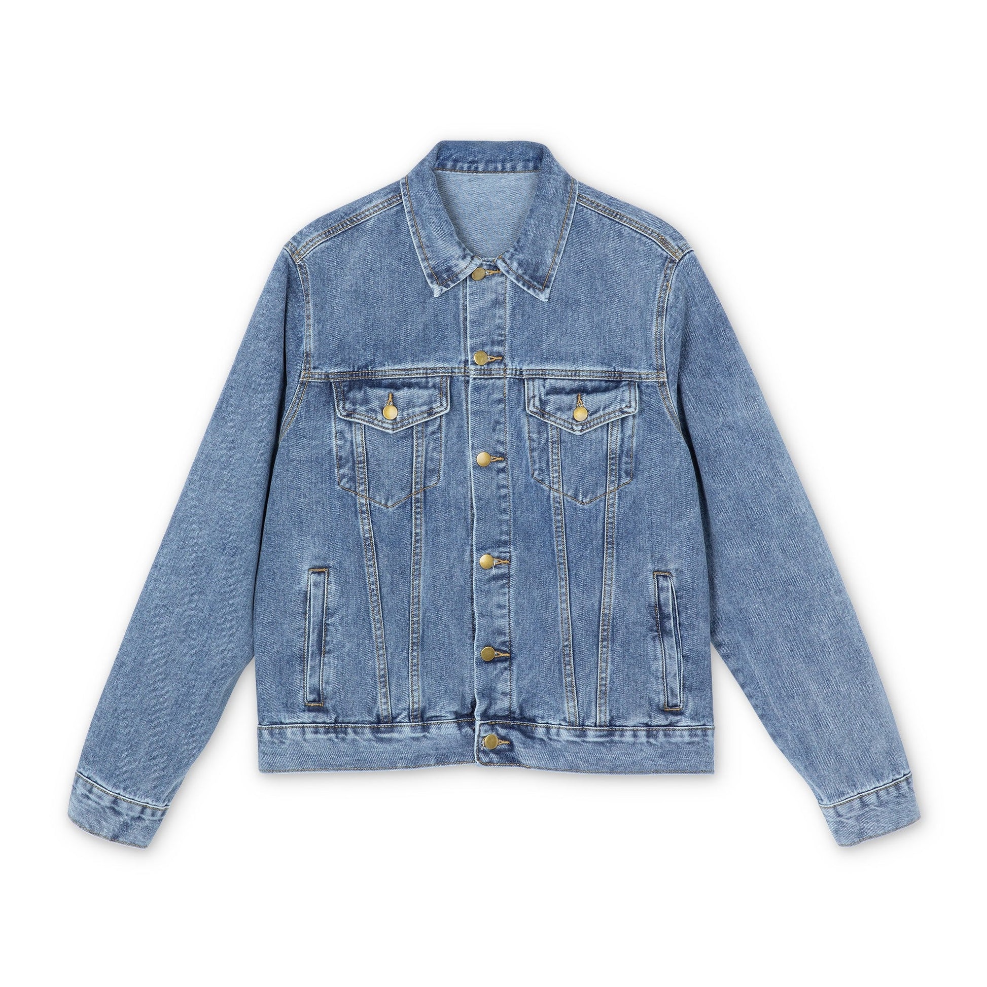 Men's Denim Bear Medicine Jacket - Nikikw Designs