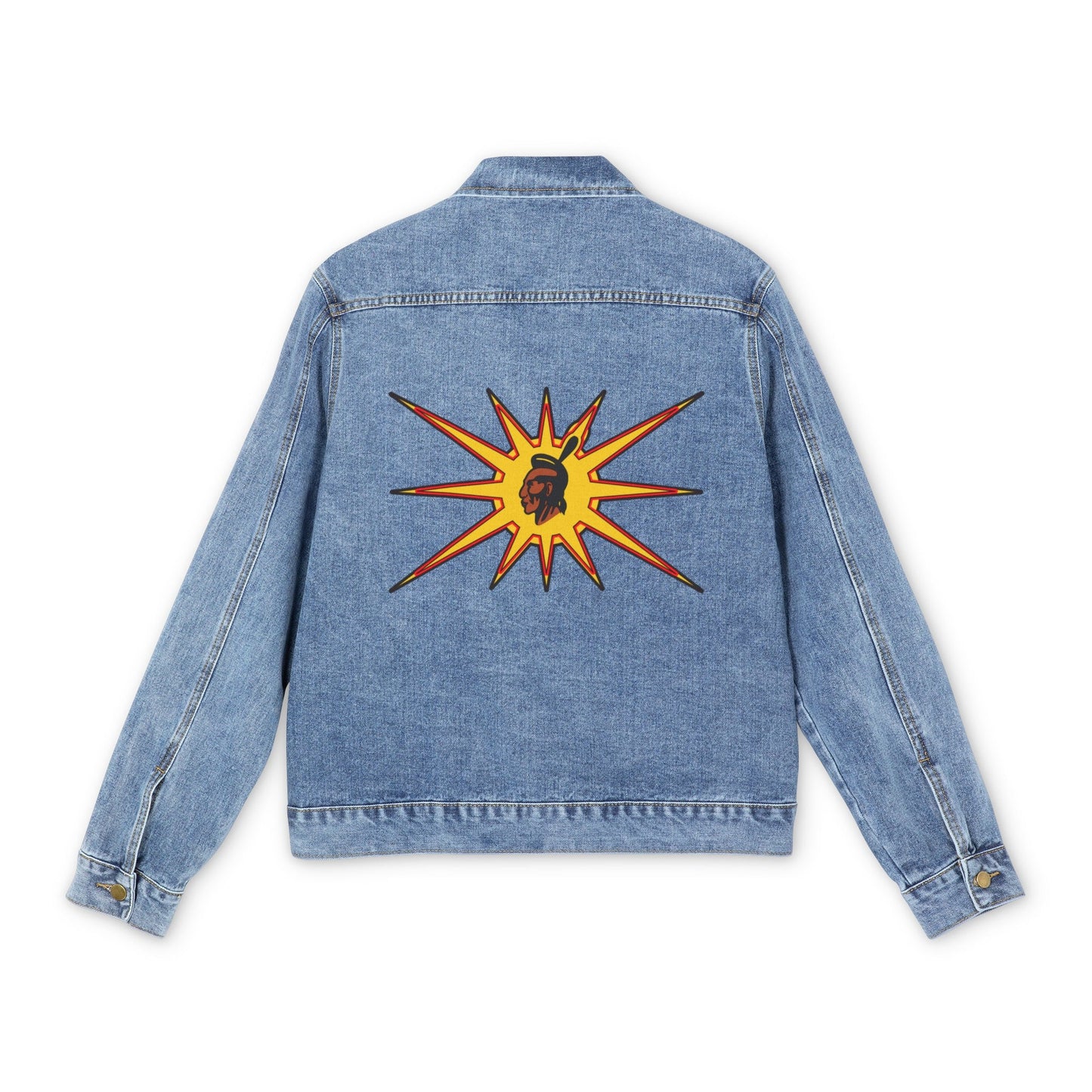 Men's Denim Warrior Jean Jacket - Nikikw Designs