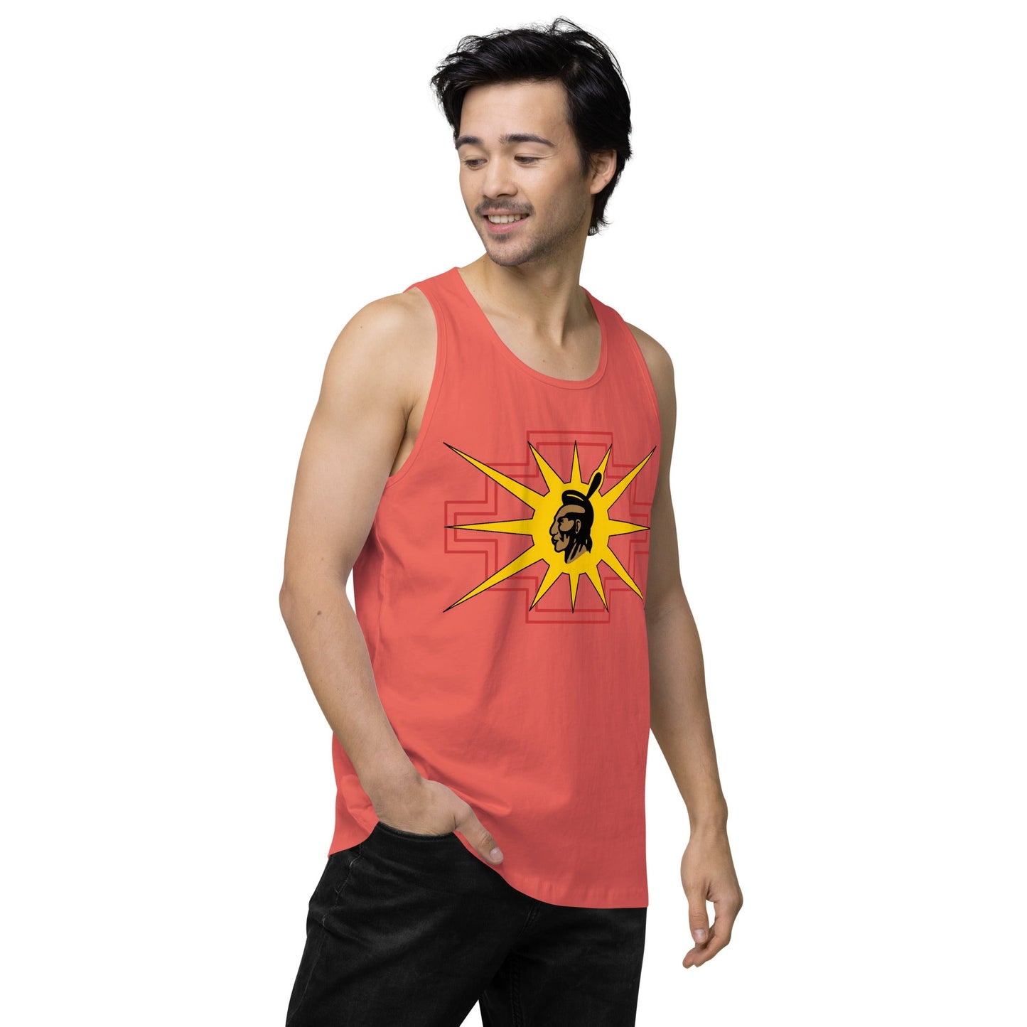 Men’s premium warrior tank top - Nikikw Designs