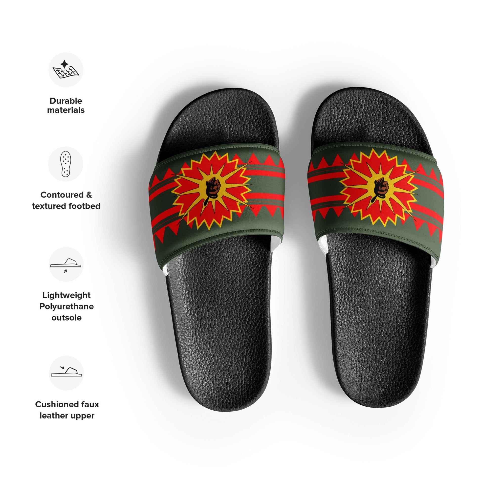 Men’s Warrior slides - Nikikw Designs