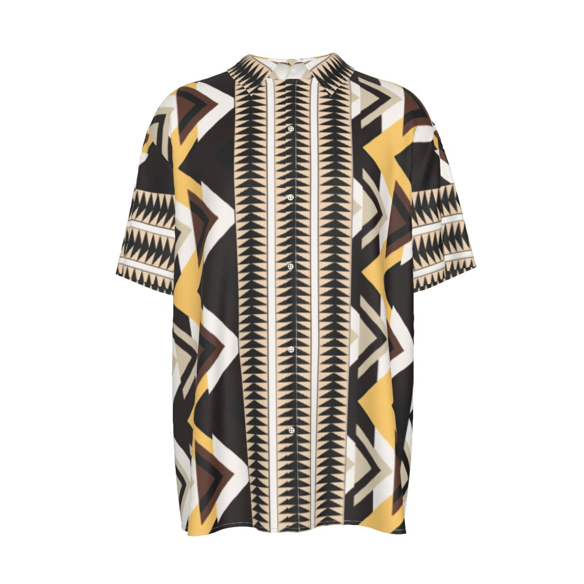mikisiw ᒥᑭᓯᐤ Eagle Silky Short-Sleeved Shirt