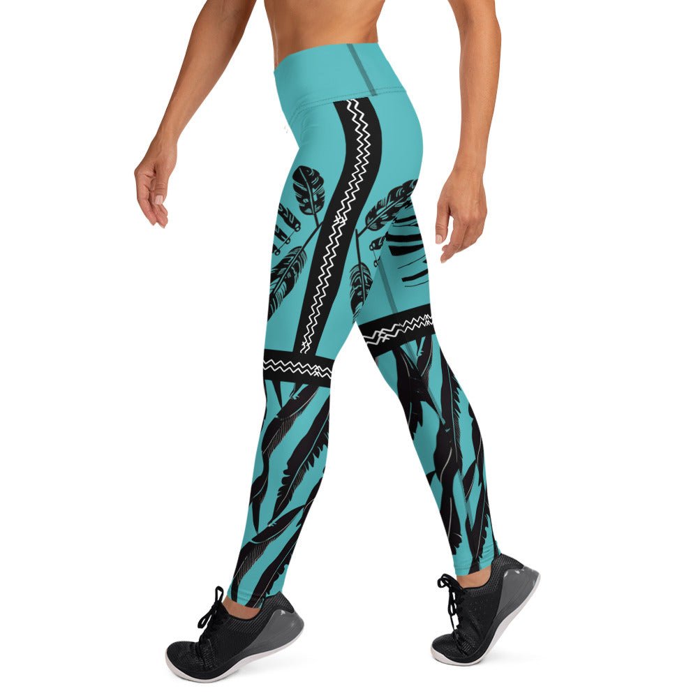 Native Eagle Yoga Leggings - Nikikw Designs