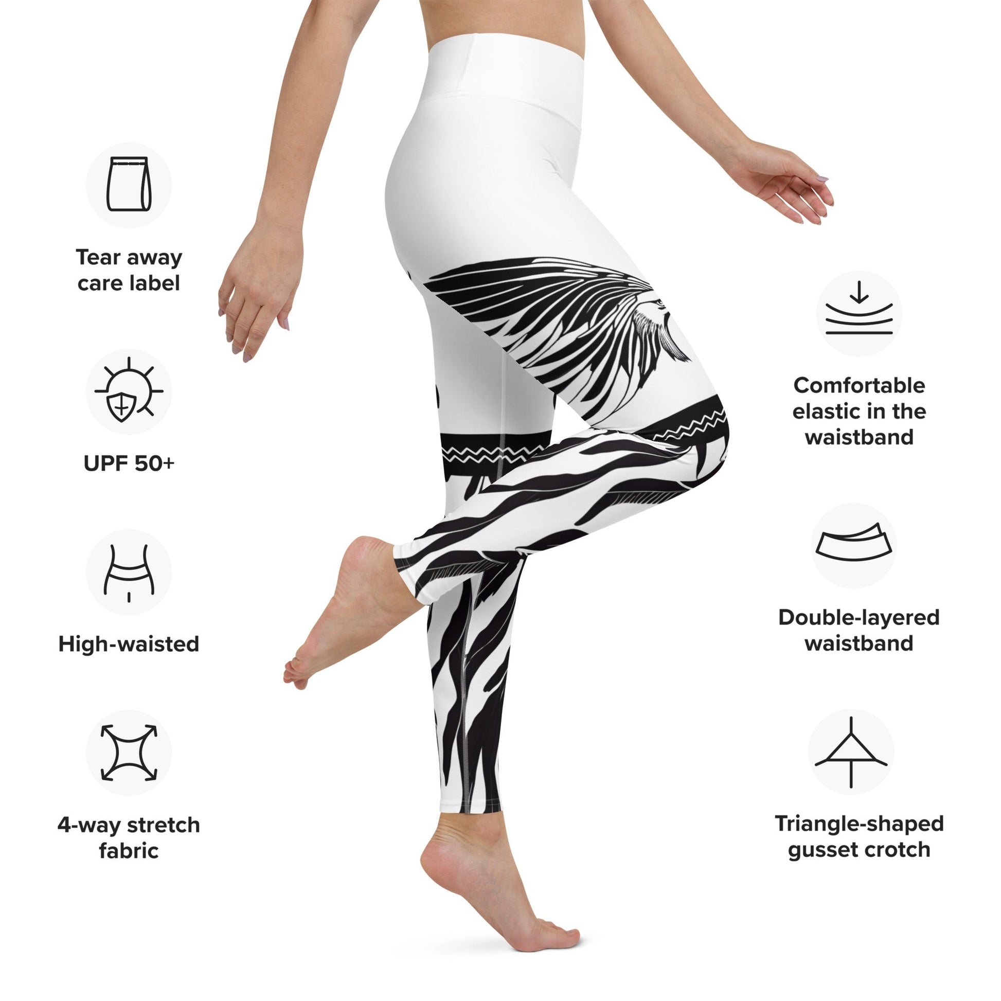 Native Eagle Yoga Leggings - Nikikw Designs