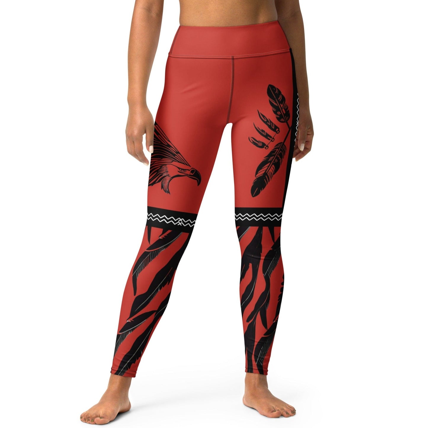 Native Eagle Yoga Leggings - Nikikw Designs