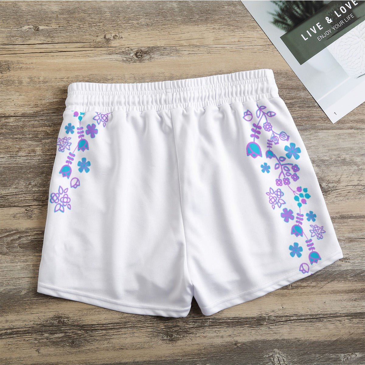 Native Floral Casual Shorts - Nikikw Designs