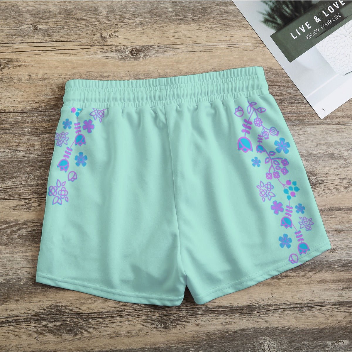 Native Floral Casual Shorts - Nikikw Designs