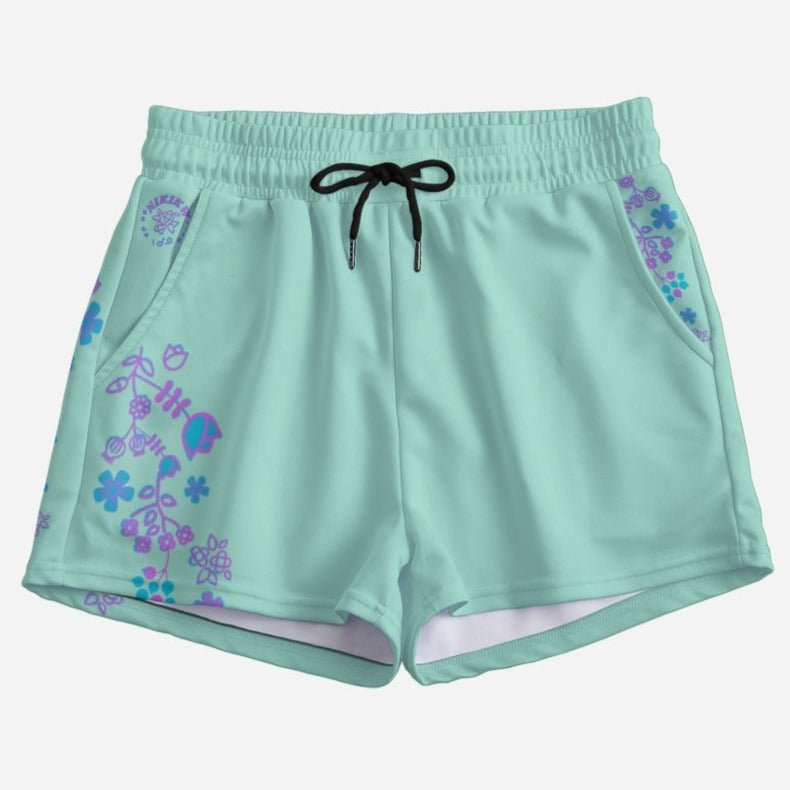 Native Floral Casual Shorts - Nikikw Designs