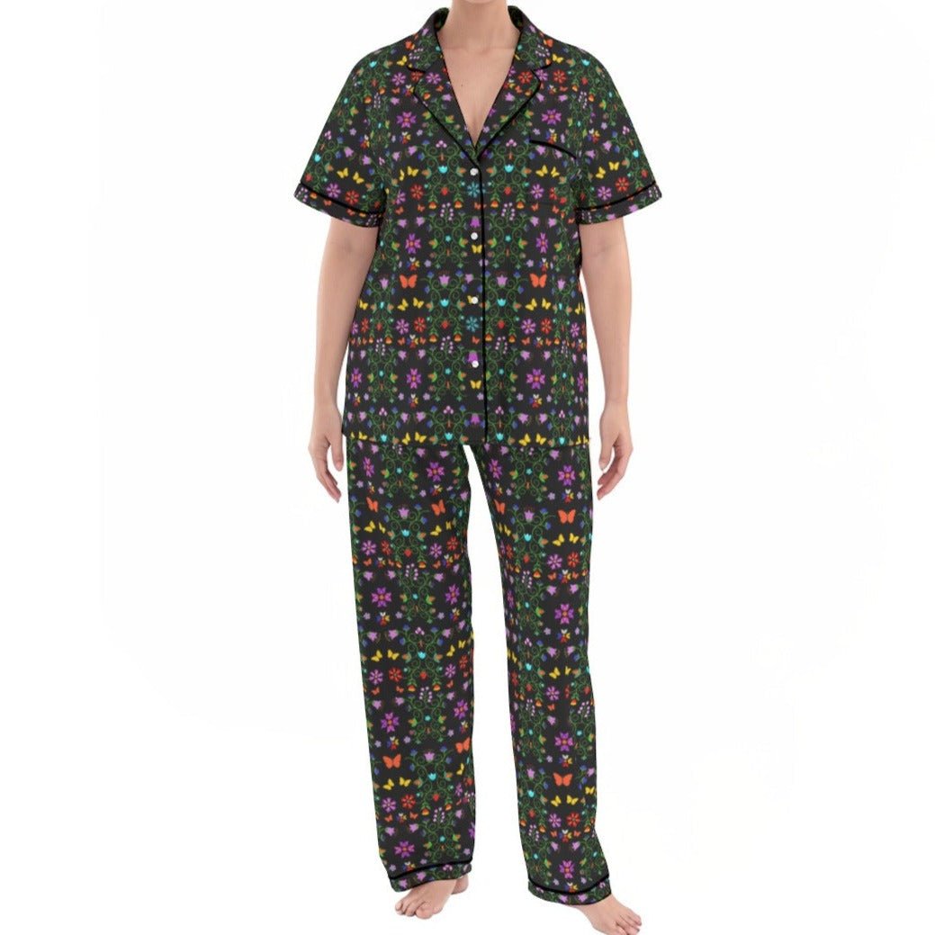 Native Floral Pajamas Set - Nikikw Designs