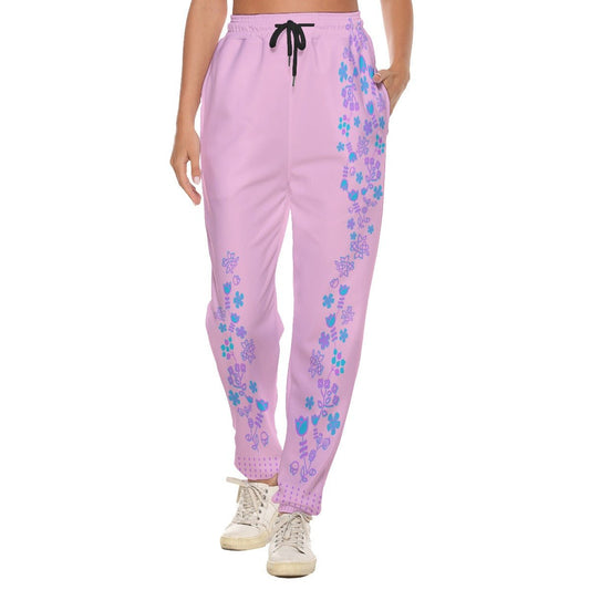 Native Floral Print Women's Casual Pants - Nikikw Designs