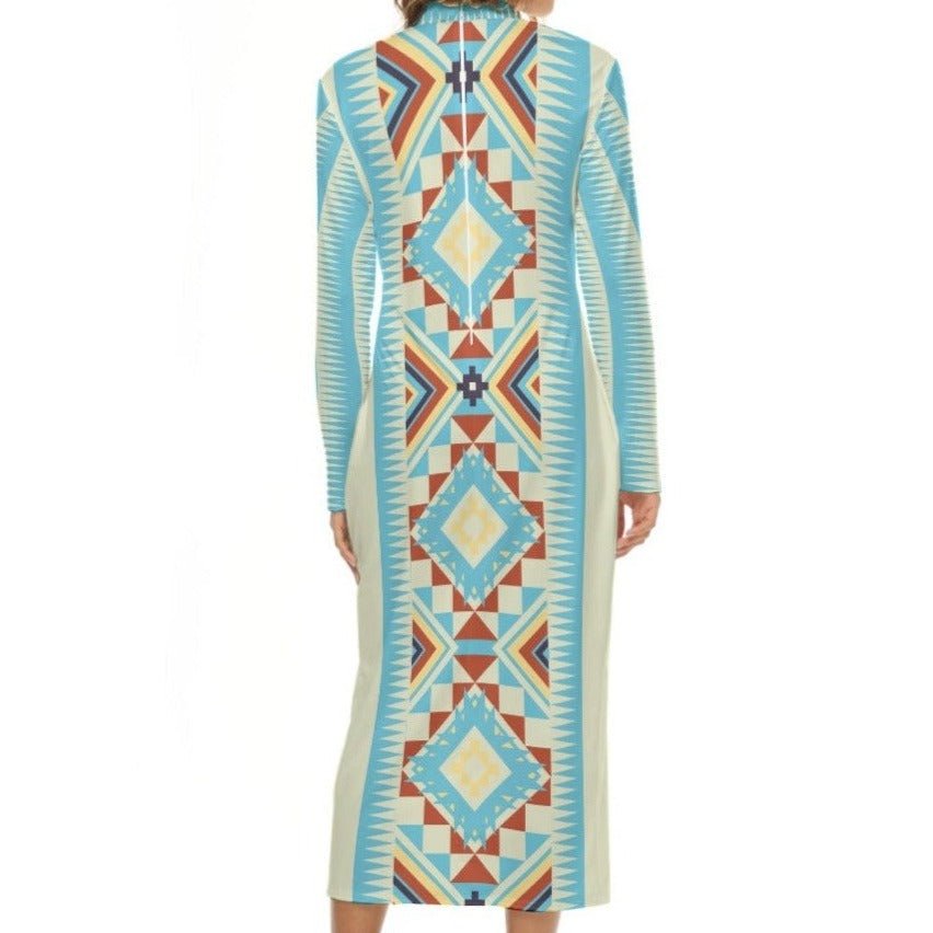 Native Harmony 2.0 Mockneck Dress - Nikikw Designs