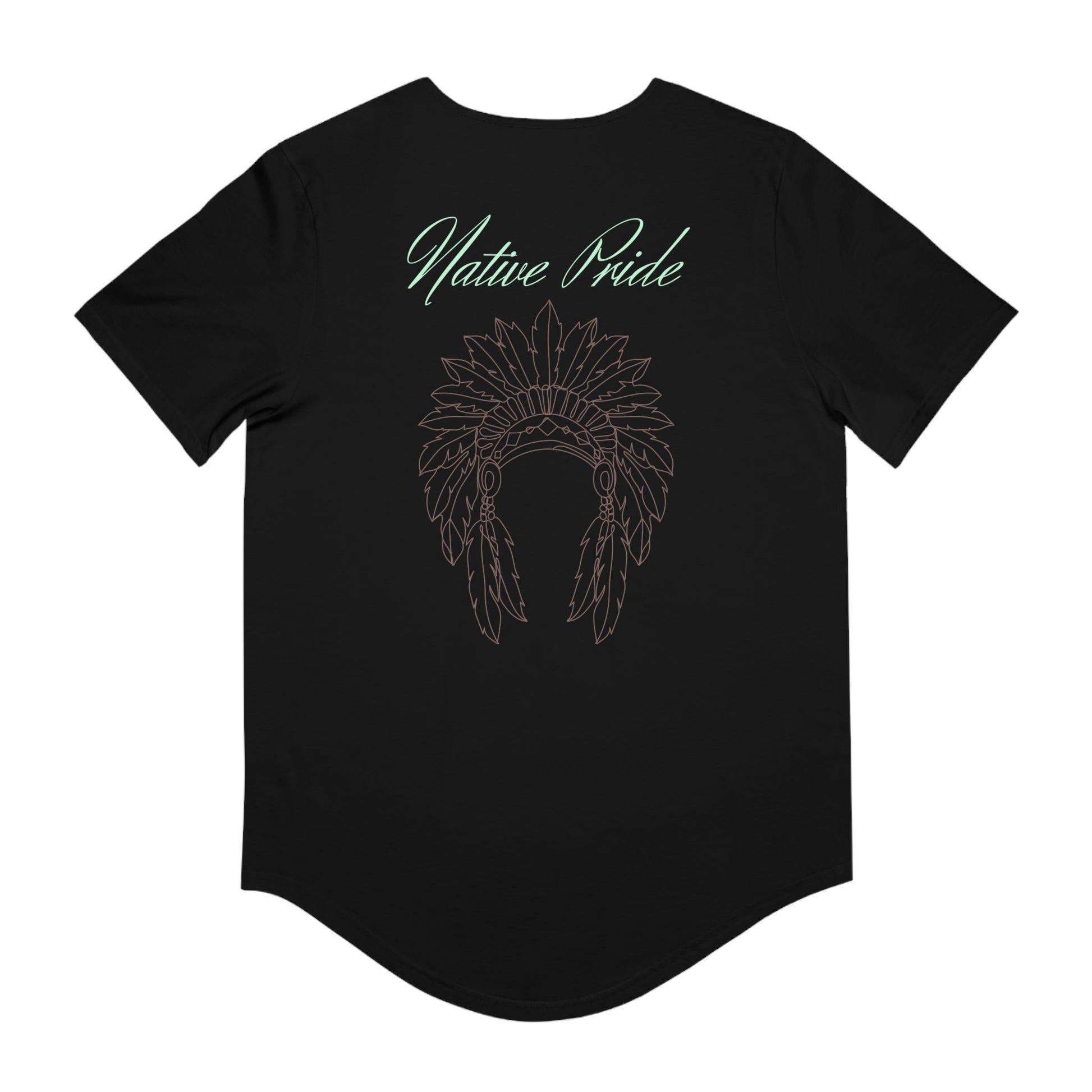 Native Men's Jersey Curved Hem Tee - Nikikw Designs