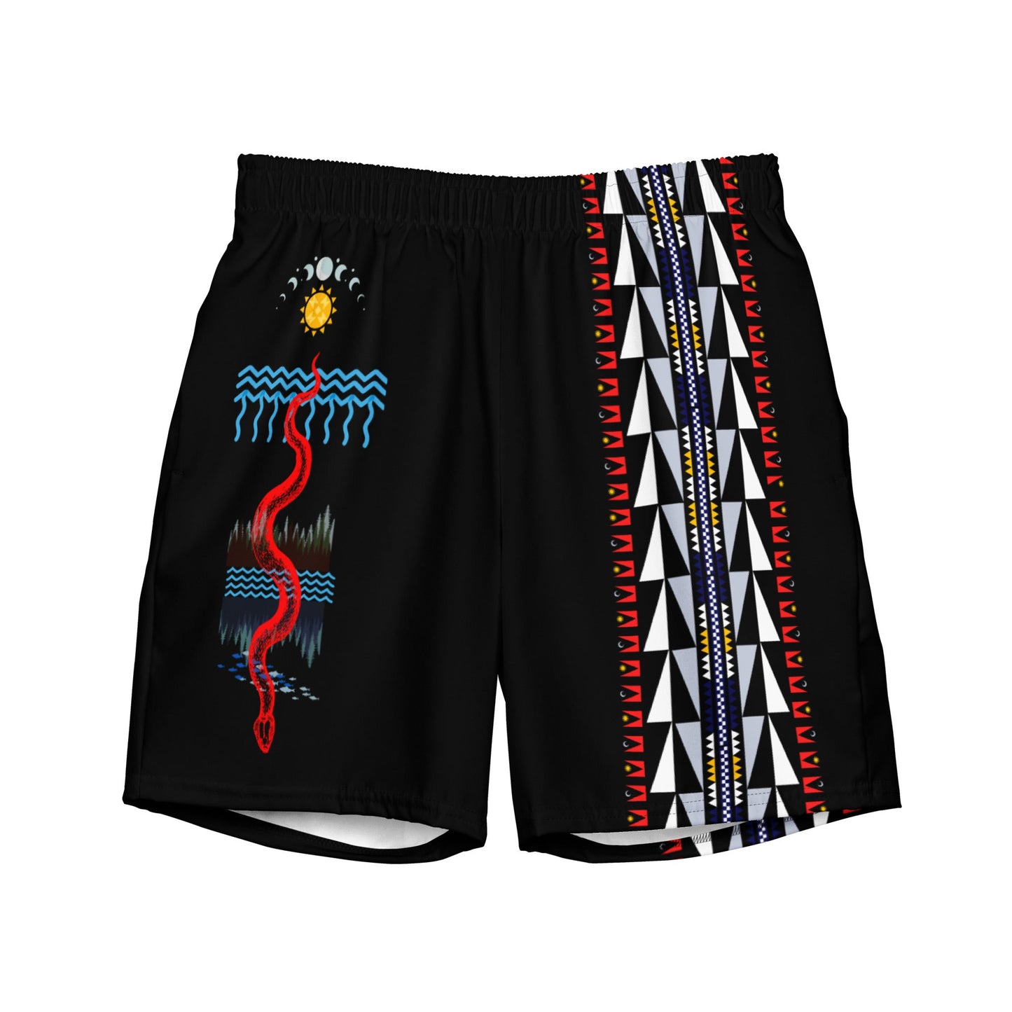 Native Men's swim trunks - Nikikw Designs