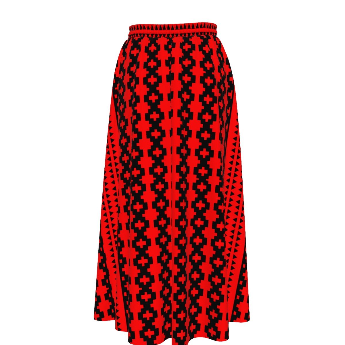 Native Pattern Maxi Chiffon Skirt - Nikikw Designs