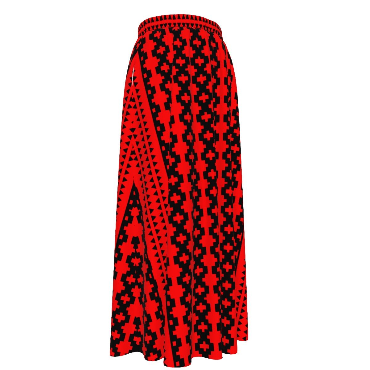 Native Pattern Maxi Chiffon Skirt - Nikikw Designs